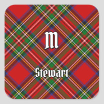 Royal Stewart Tartan Square Sticker