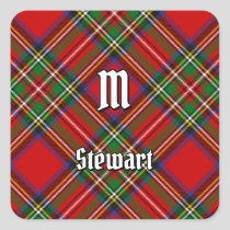 Royal Stewart Tartan Square Sticker