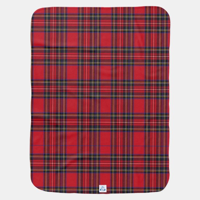 Royal Stewart Tartan Stroller Blanket (Back)