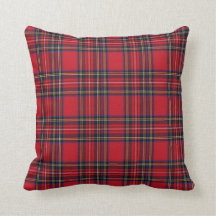tartan pillows and throws
