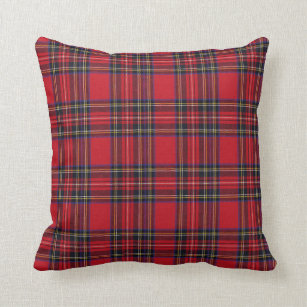 tartan throw pillows