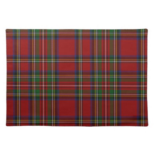 Royal Stewart Tartan Traditional Plaid Christmas Cloth Placemat