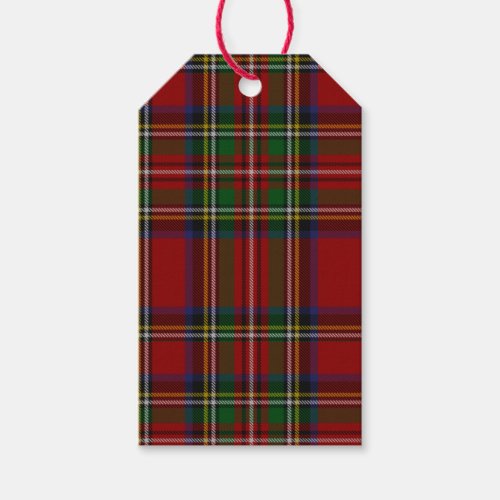 Royal Stewart Tartan Traditional Plaid Christmas Gift Tags