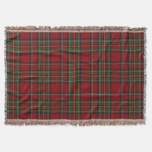Royal Stewart Tartan Traditional Plaid Christmas Throw Blanket