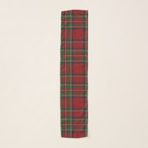 Royal Stewart Tartan Traditional Plaid Pattern Scarf