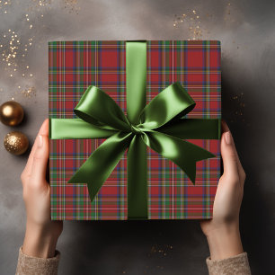 Royal Stewart Tartan Traditional Plaid Pattern Wrapping Paper