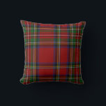 Royal Stewart Tartan Traditional Plaid Throw Pillow<br><div class="desc">Red and green Royal Stewart Tartan Pattern</div>
