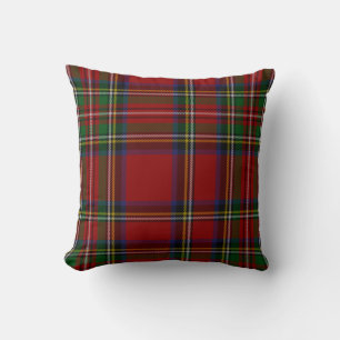 Royal Stewart Tartan Traditional Plaid Throw Pillow