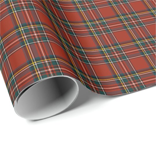 grey tartan wrapping paper