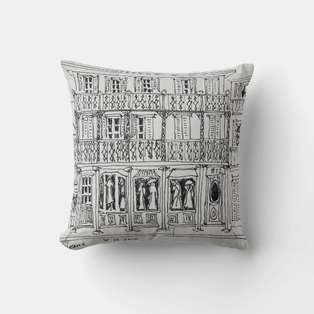 Royal Street, French Quarter | New Orleans Throw Pillow (Front)