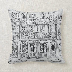Royal Street, French Quarter New Orleans Throw Pillow