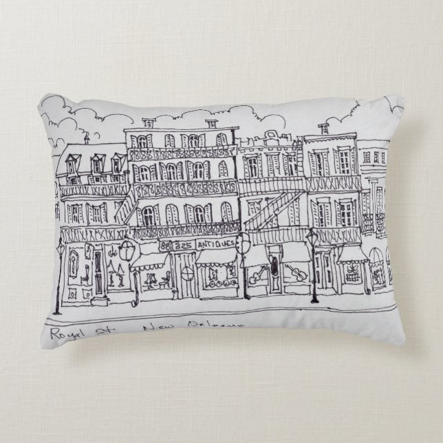 Royal Street | New Orleans, Louisiana Accent Pillow (Front)