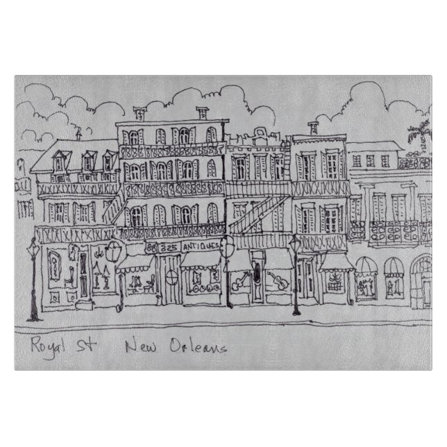 Royal Street | New Orleans, Louisiana Cutting Board (Front)