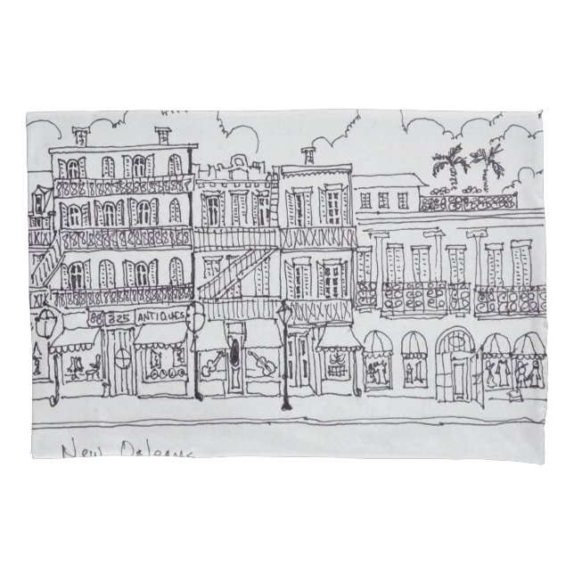 Royal Street | New Orleans, Louisiana Pillow Case (Front-Left)