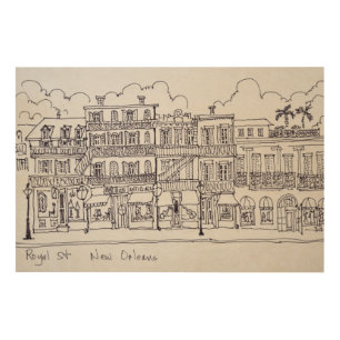 Royal Street New Orleans, Louisiana Wood Wall Art