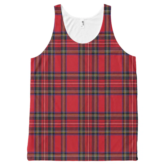 Pennycook Tartan Crest Men's Tank Top - Cross Style