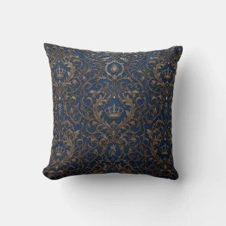 royal style pattern throw pillow