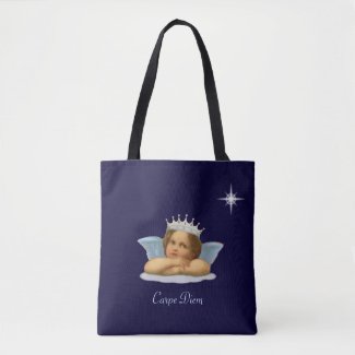 Royal Stylish Raphael Cherub on Navy Blue
