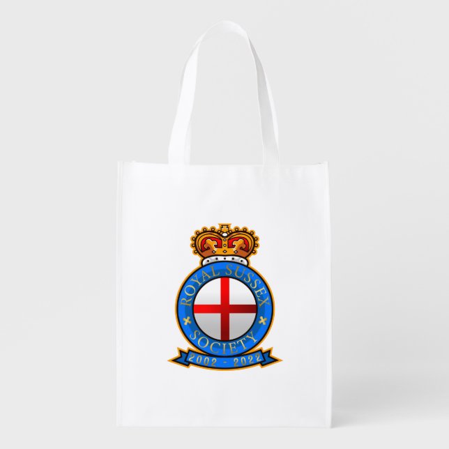 Royal Sussex Society 20th Reusable Grocery Bag (Front)
