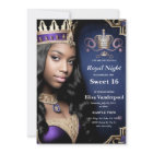 Royal Sweet 16 Invitation