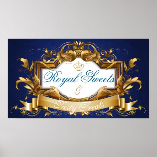 Royal Sweets and Tasty Treats Baby Shower Sign