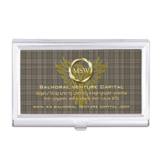 Royal Tartan, Gold Ring, Venture Capitalist Business Card Case