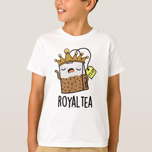 Royal-tea Funny Tea Pun  T-Shirt (Front)