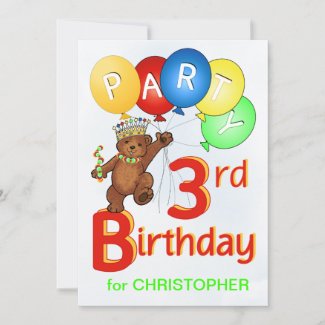 Royal Teddy Bear 3rd Birthday Party