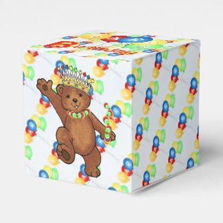 Royal Teddy Bear And Balloons Birthday Party