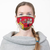 Royal Tenenbaums painting by kosharek art Adult Cloth Face Mask (Worn)