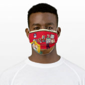 Royal Tenenbaums painting by kosharek art Adult Cloth Face Mask (Worn)