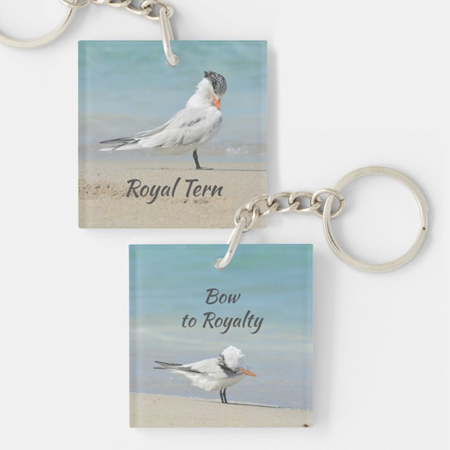 Royal Tern Bow to Royalty Fun Beach Keychain (Creator Uploaded)