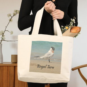 Royal Tern Fun Beach Large Tote Bag