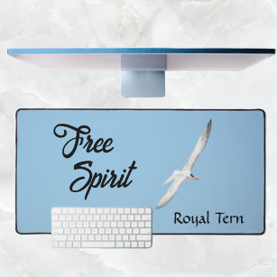 Royal Tern in Flight Free Spirit Photographic Desk Mat