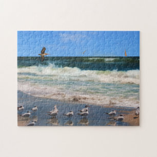Royal Terns at the Beach Jigsaw Puzzle