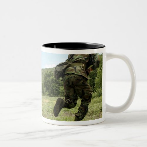 Royal Thai Marines rush forward to secure the s Two_Tone Coffee Mug