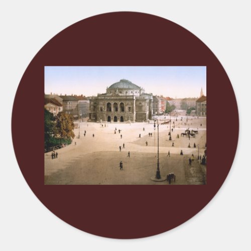 Royal Theatre Copenhagen Denmark Classic Round Sticker