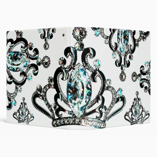 "Royal Tiara Binders” 3 Ring Binder (Background)