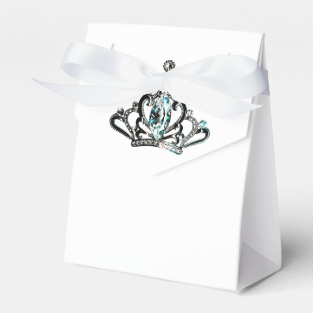 "Royal Tiaras" Favor Boxes (Front Side)