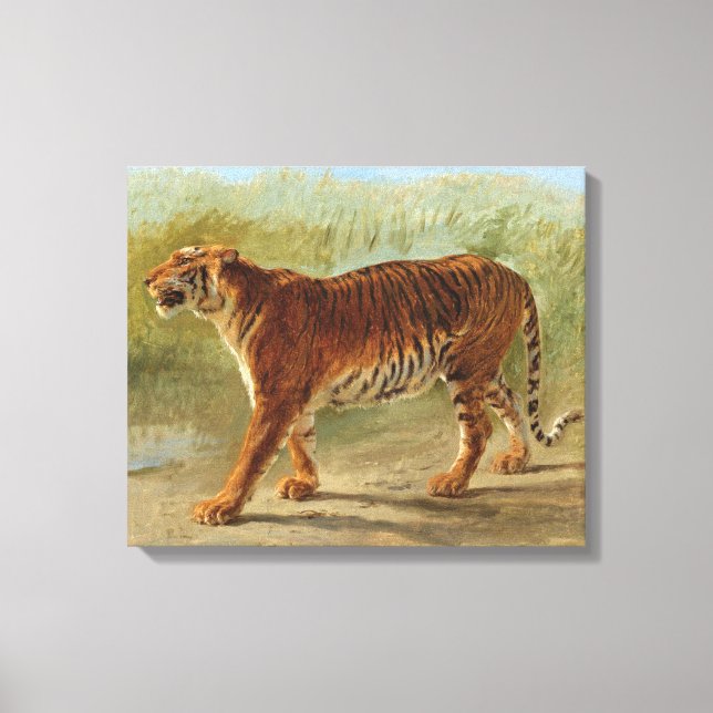 Royal Tiger Marching (by Rosa Bonheur) Canvas Print (Front)