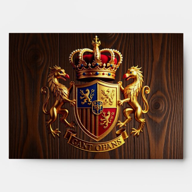 Royal Timber Invitation Envelope of the Grace (Front)