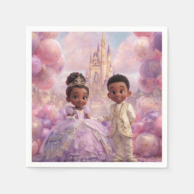 Royal Toddler Celebration Napkins (Front)
