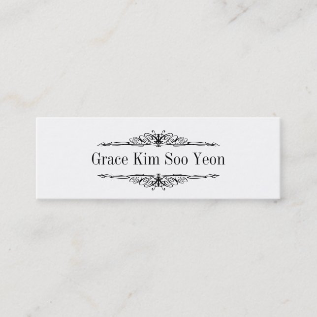 Royal Treatment Graduation Announcement Name Card (Front)