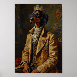 Royal Treeing Walker Coonhound Portrait Poster
