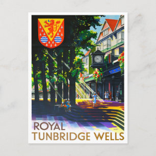Royal Tunbridge Wells England vintage travel Postcard