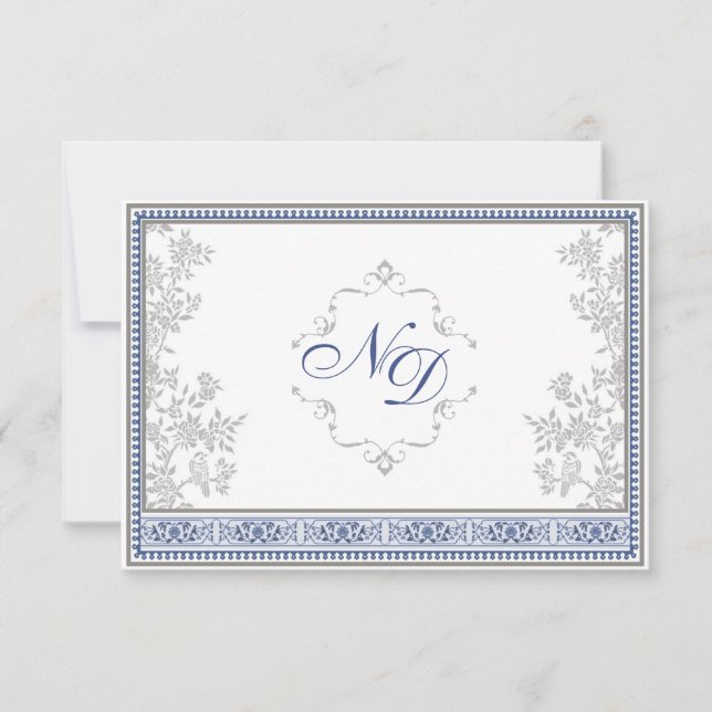 Royal Turkish Wedding RSVP Card (Front)