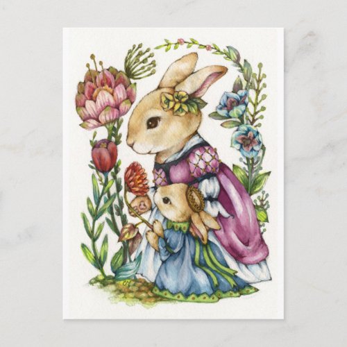 Royal Tutor - Princess Rabbit Art Postcard
