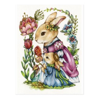 Royal Tutor - Princess Rabbit Art Postcard