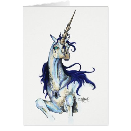 Royal Unicorn Birthday Card