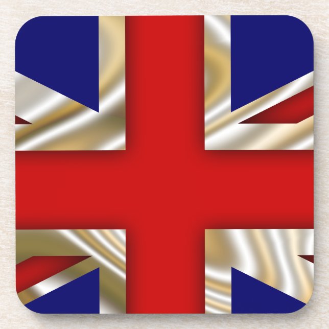 Royal Union Flag - Great Britain Beverage Coaster (Front)